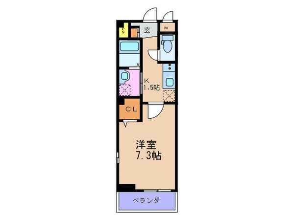 ハピネス福島の物件間取画像